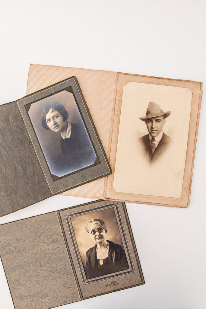 Vintage Black and White Portrait Photos-Heirloomed