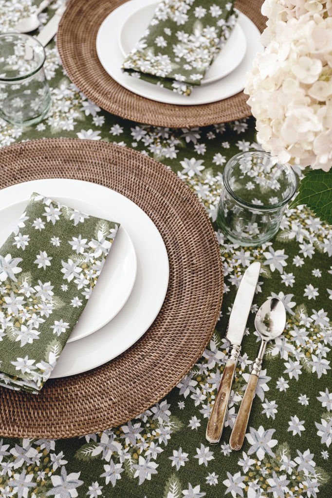 printed table linens