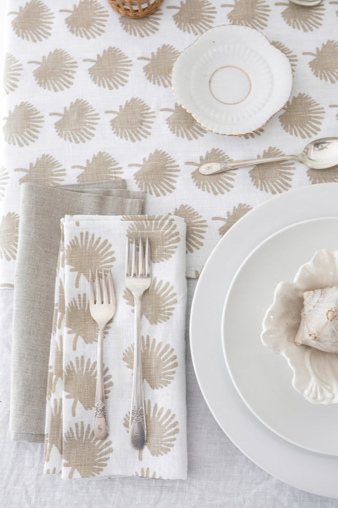 Linen Napkins in Palmetto by Heirloomed X BECASA