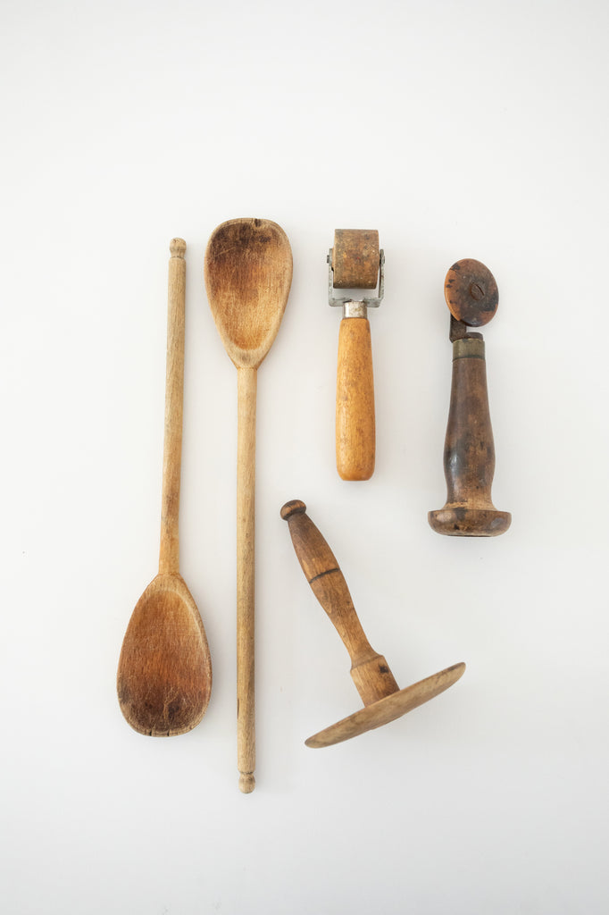 Vintage Wooden Kitchen Tools