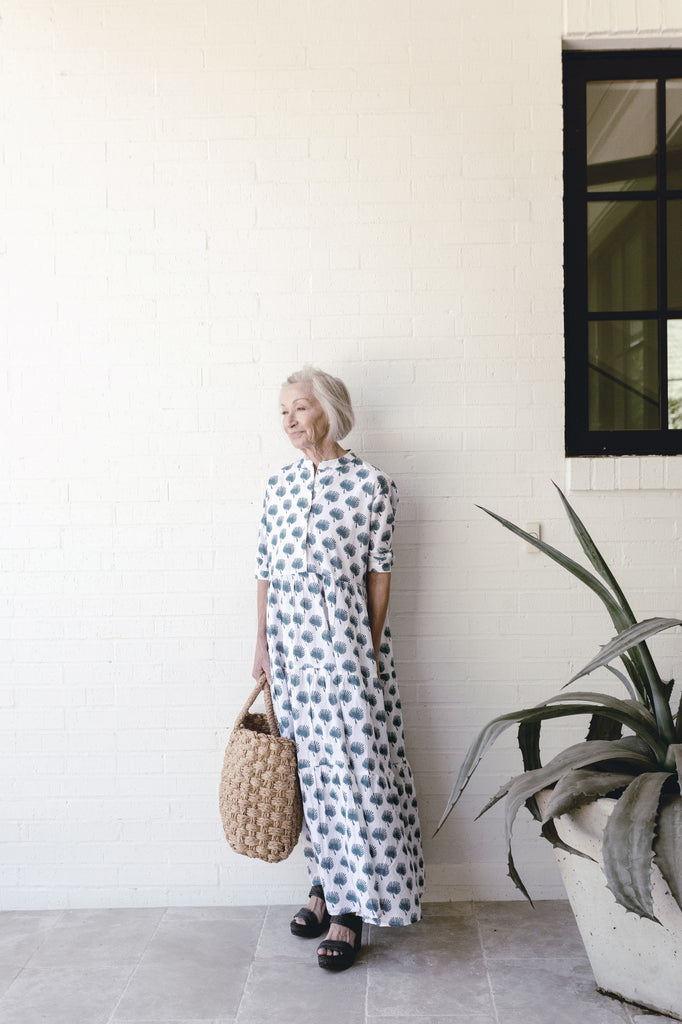 Resort Dress in Palmetto by Heirloomed X BECASA