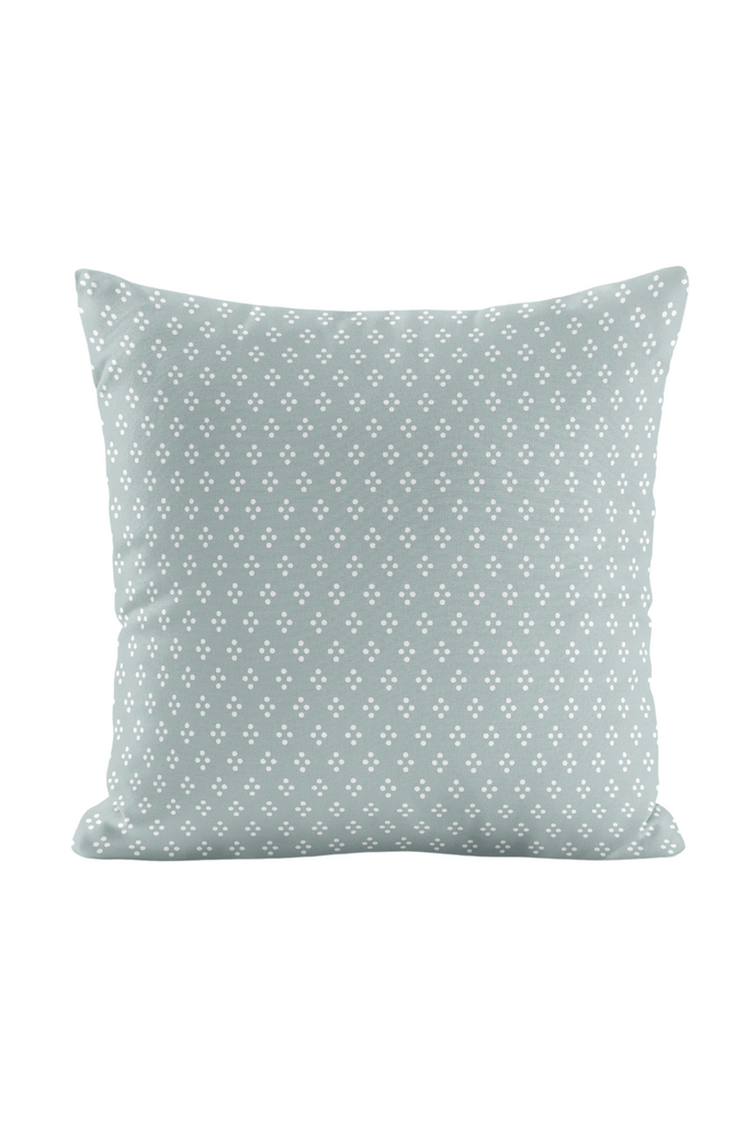 Designer Cushion - Vintage Dot in Light Blue
