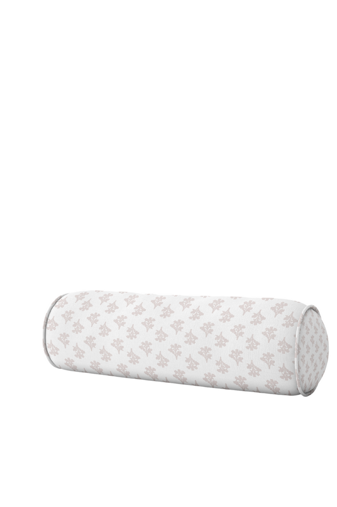 Designer Bolster - Floral Bouquet in Blush