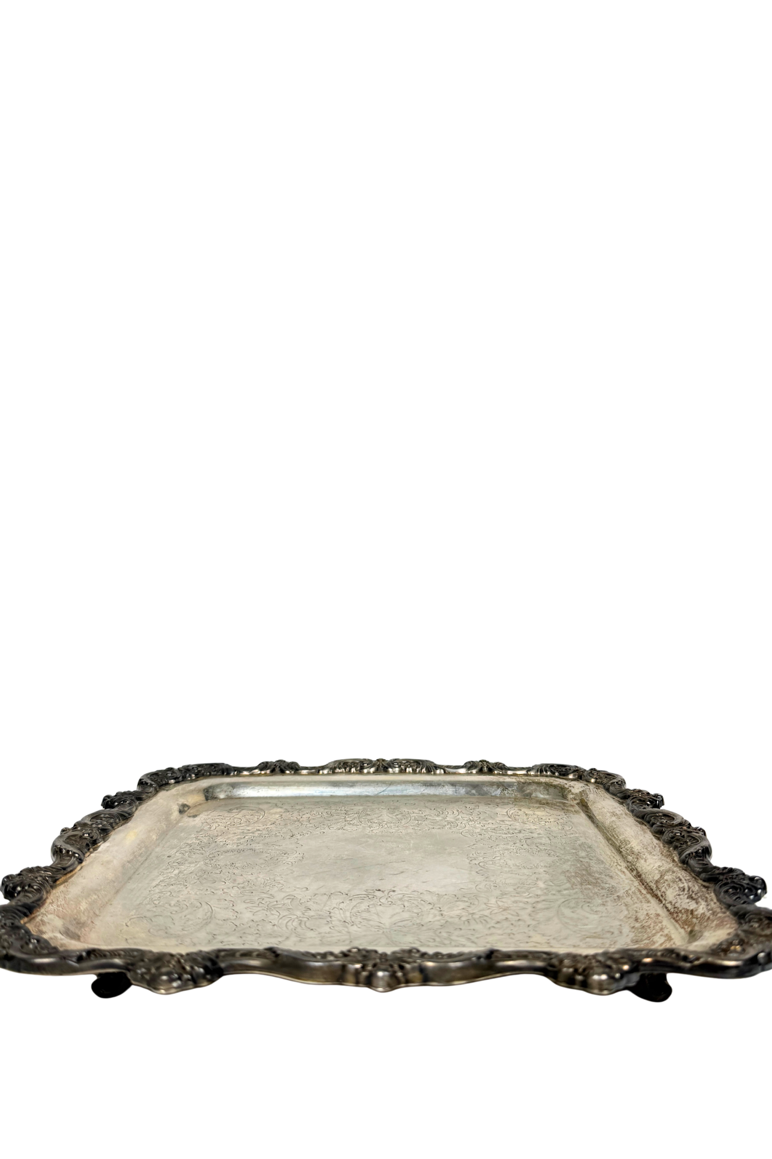 Vintage Silverplate Serving Tray by Poole Silver Co. - Heirloomed