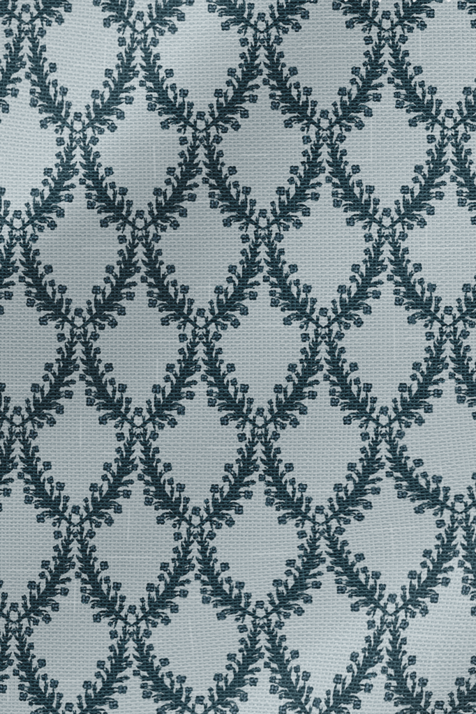 Designer Fabric - British Shield in Blue