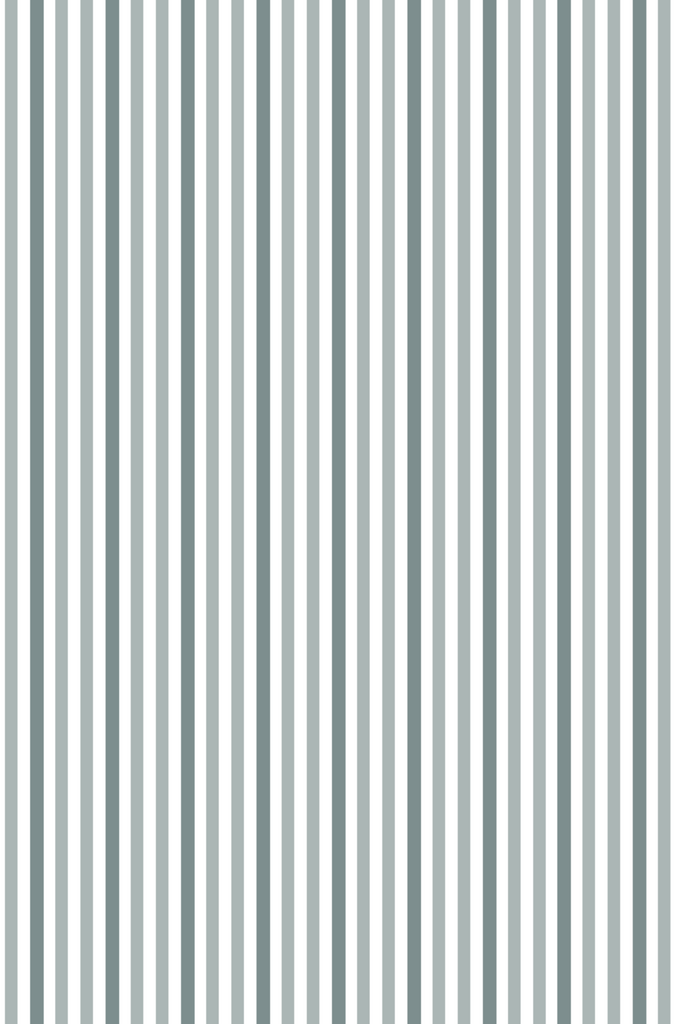Designer Wallpaper - Two Tone Stripe in Blue