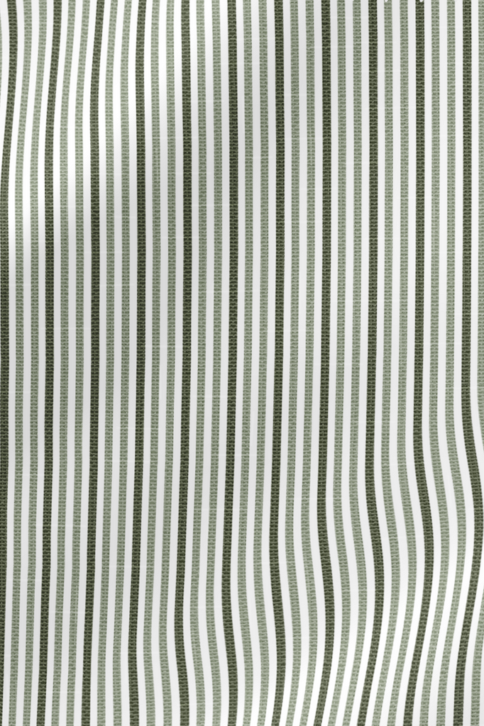 Designer Fabric - Two Tone Stripe in Green