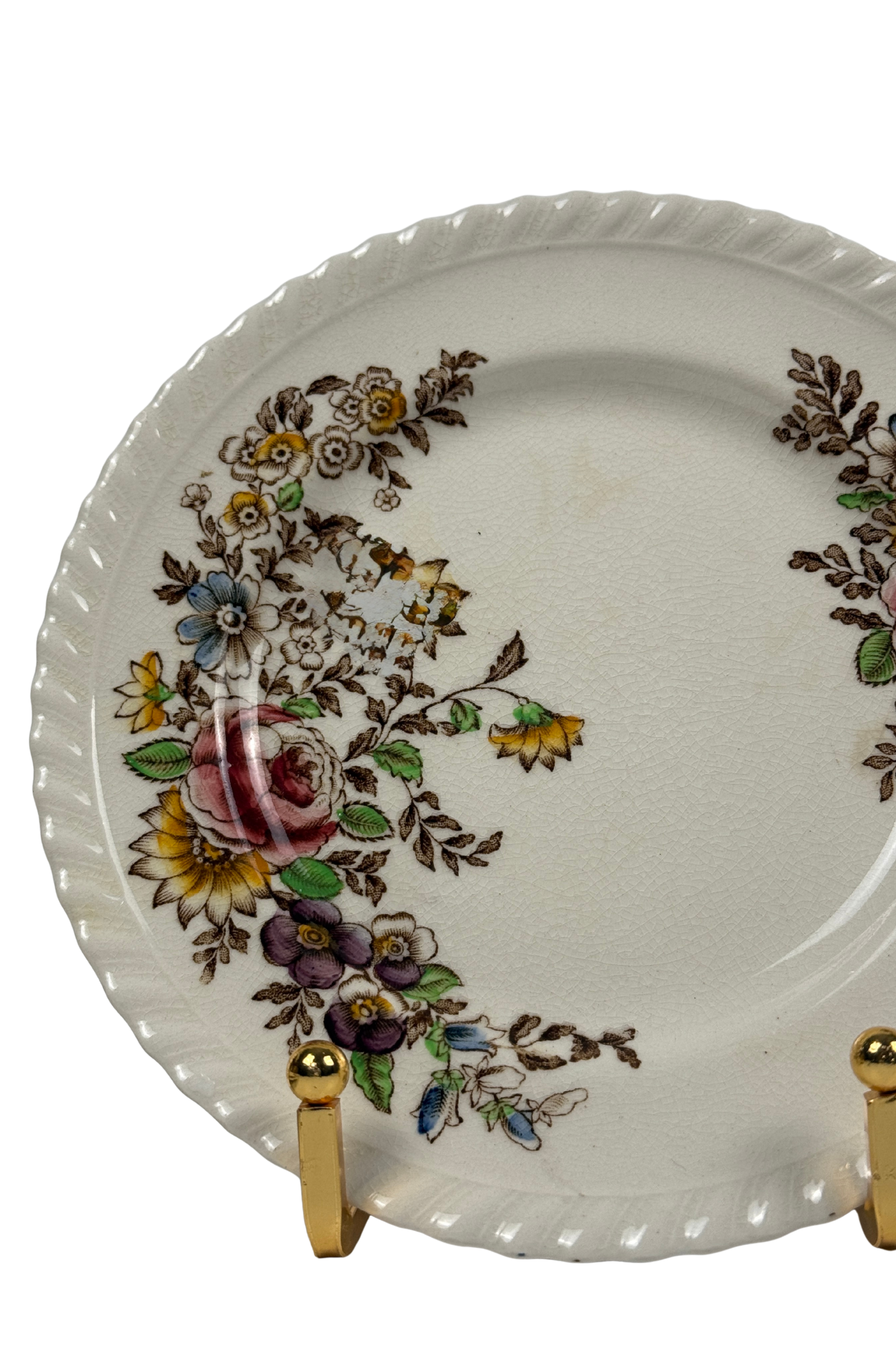 Vintage Johnson Bros “The Marquis” Windsor Ware Plates | Set of 3