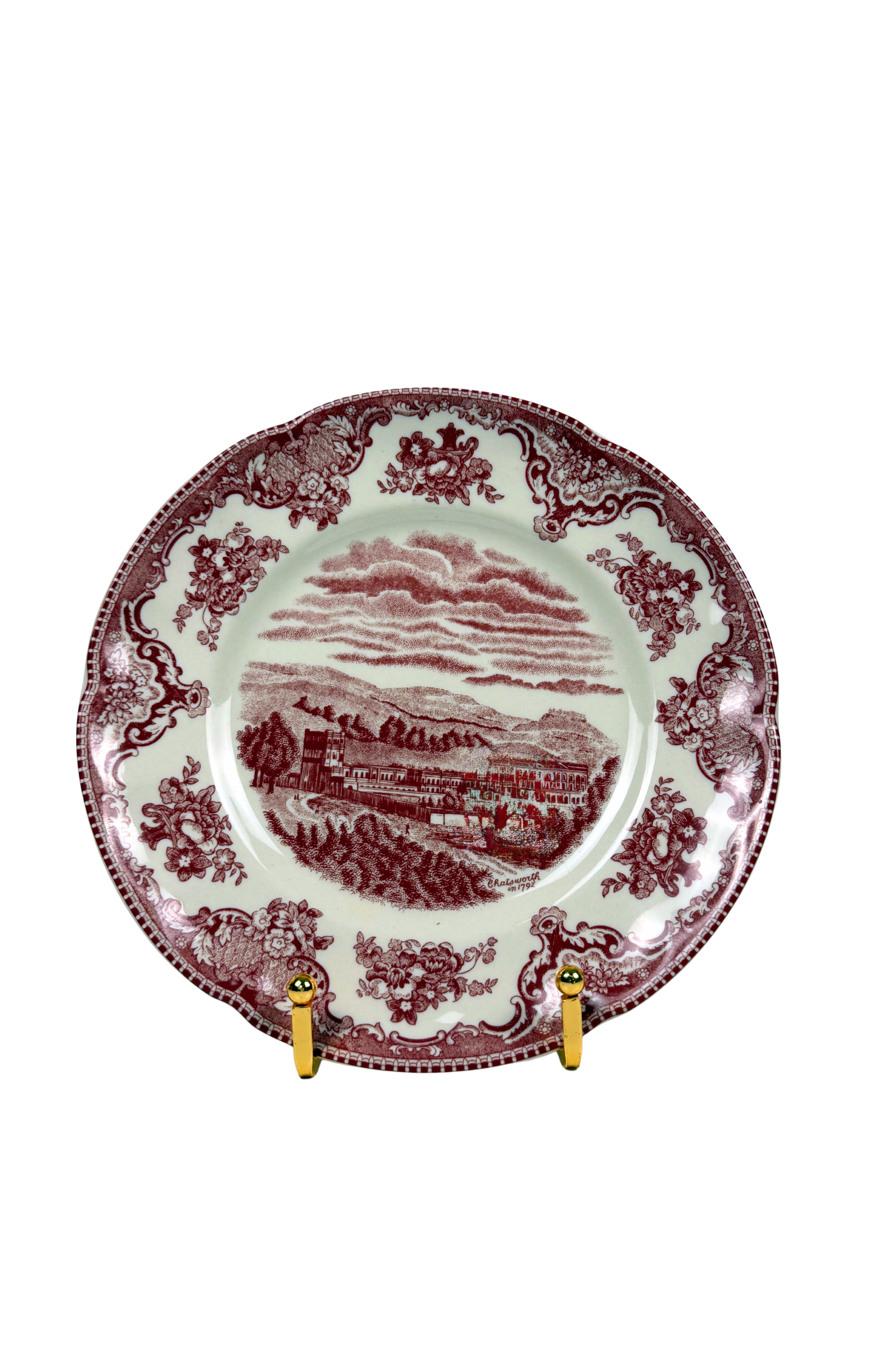 Vintage Johnson Brothers “Old Britain Castles” Red Transferware