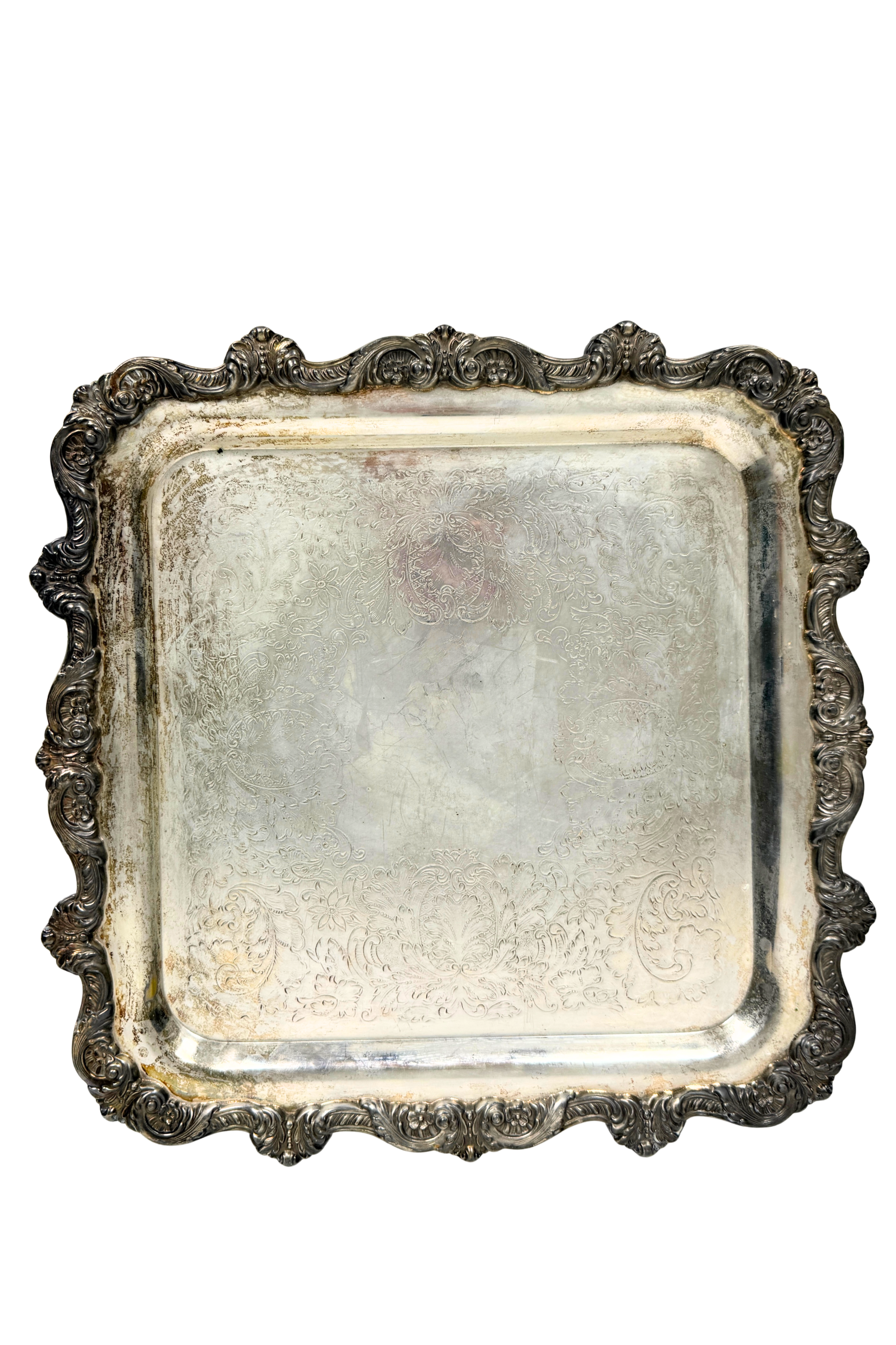Vintage Silverplate Serving Tray by Poole Silver Co