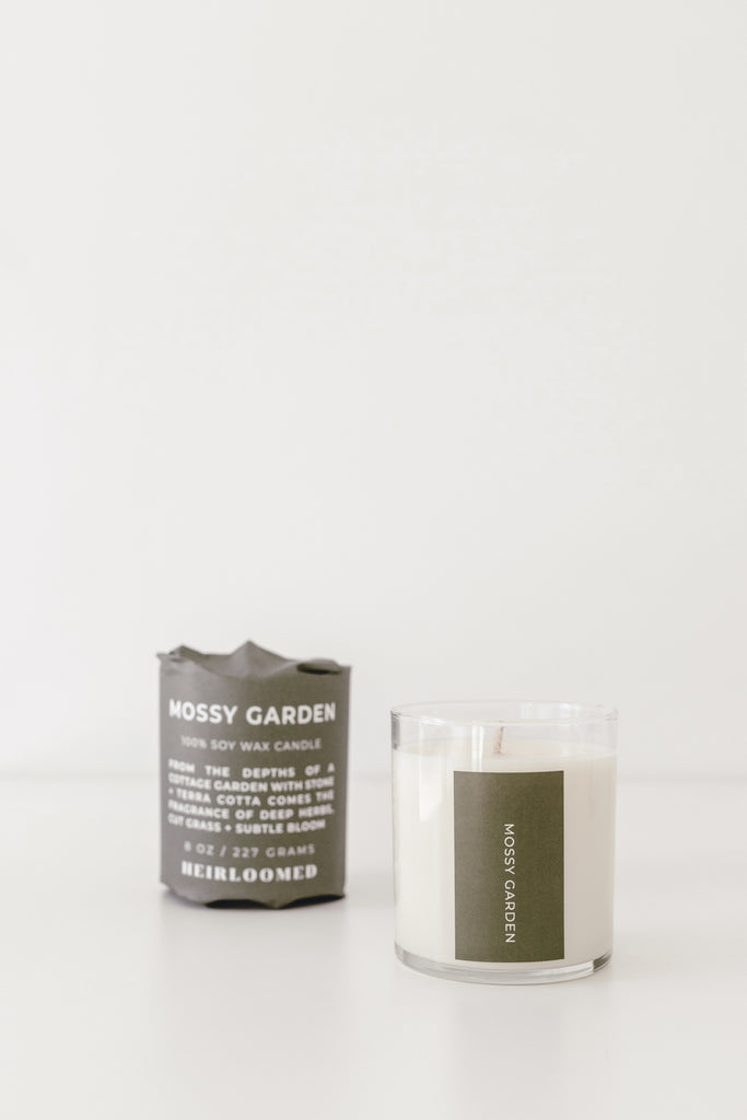 Hand Poured Soy Candle in Mossy Garden