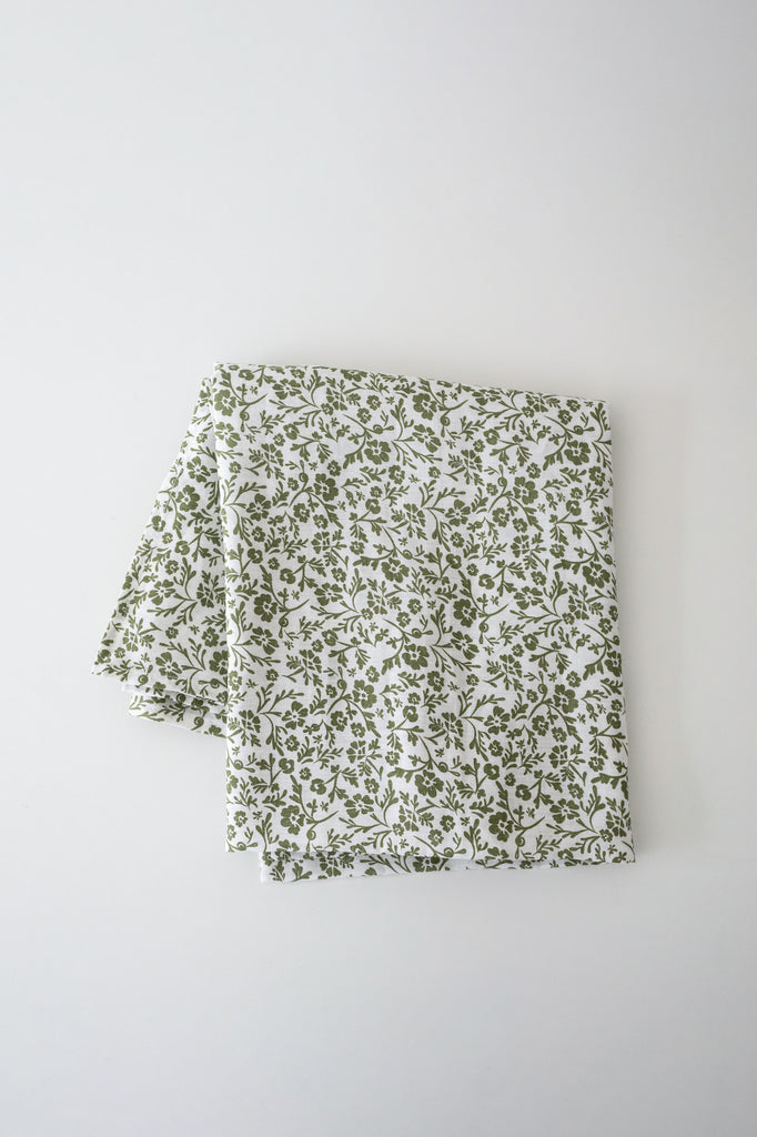 Linen Tablecloth in Floral Garden