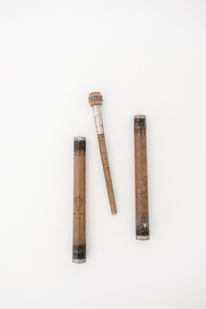 Vintage Wooden Stick Spool Spindles