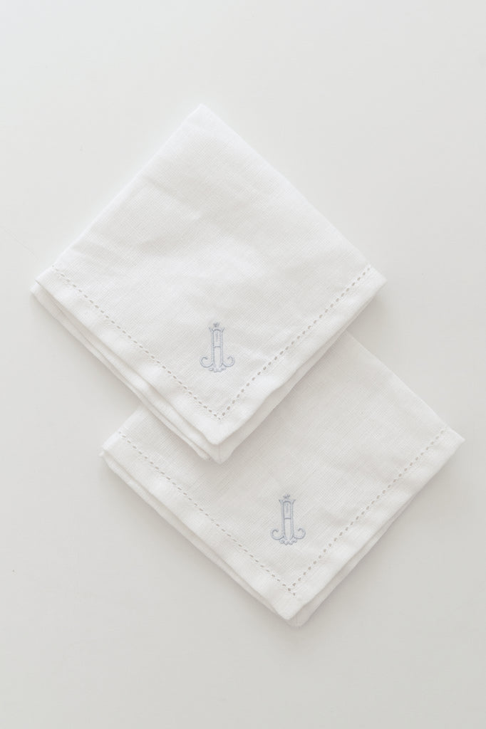 Personalized Linen Handkerchief Gift Set