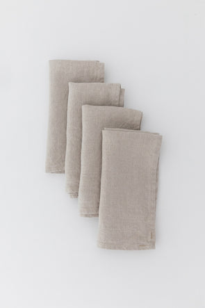 Linen Napkins In Oatmeal