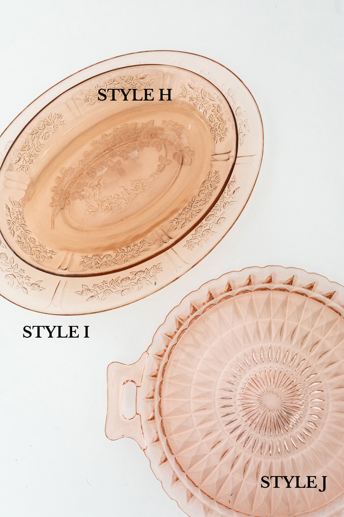 Glass serving platters clearance vintage