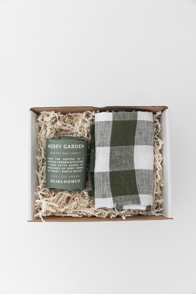 Candle and Tea Towel Gift Set
