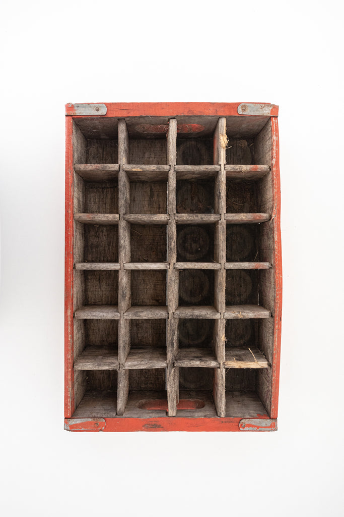 Vintage Coca-Cola Sectioned Wooden Crate