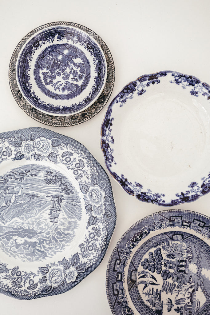 Vintage Blue and White Dishes