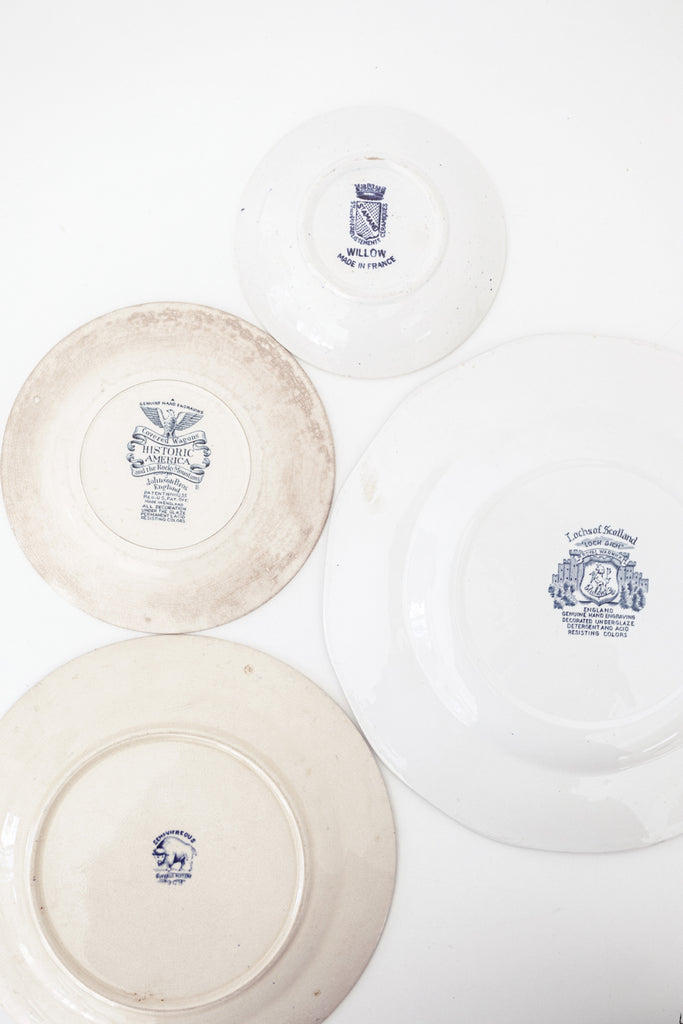 Vintage Blue and White Dishes