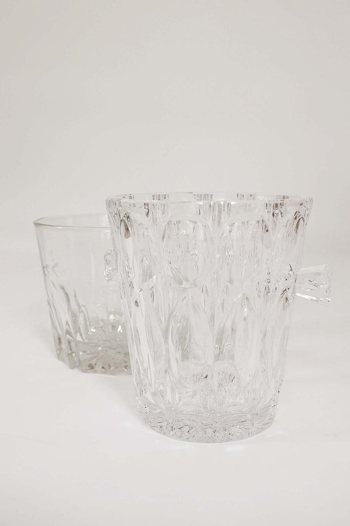 Vintage Glass Ice Bucket