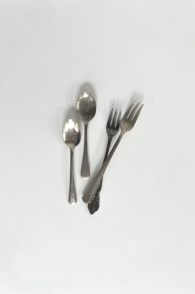 Vintage Cocktail Spoon and Fork