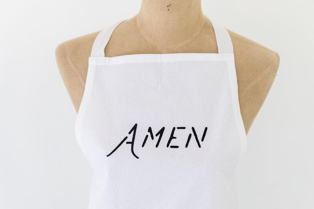 Simple Blessings Adult Apron (Amen)-Heirloomed