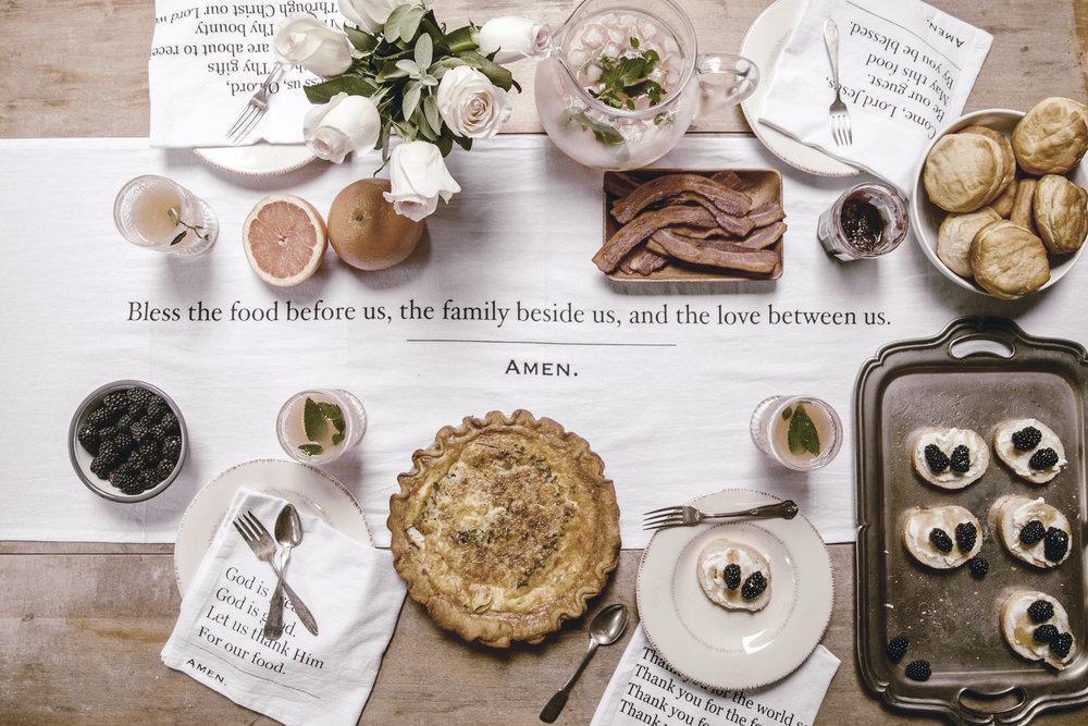 spring and easter table setting