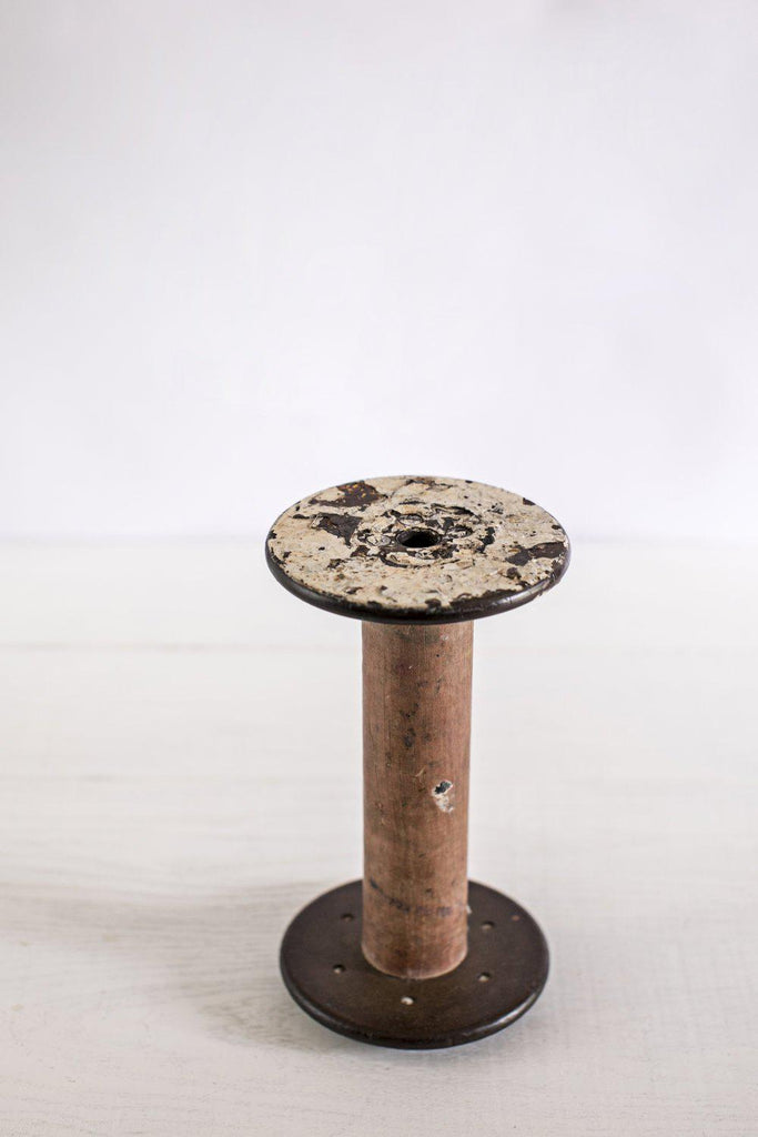 Vintage Wooden Spool-Heirloomed