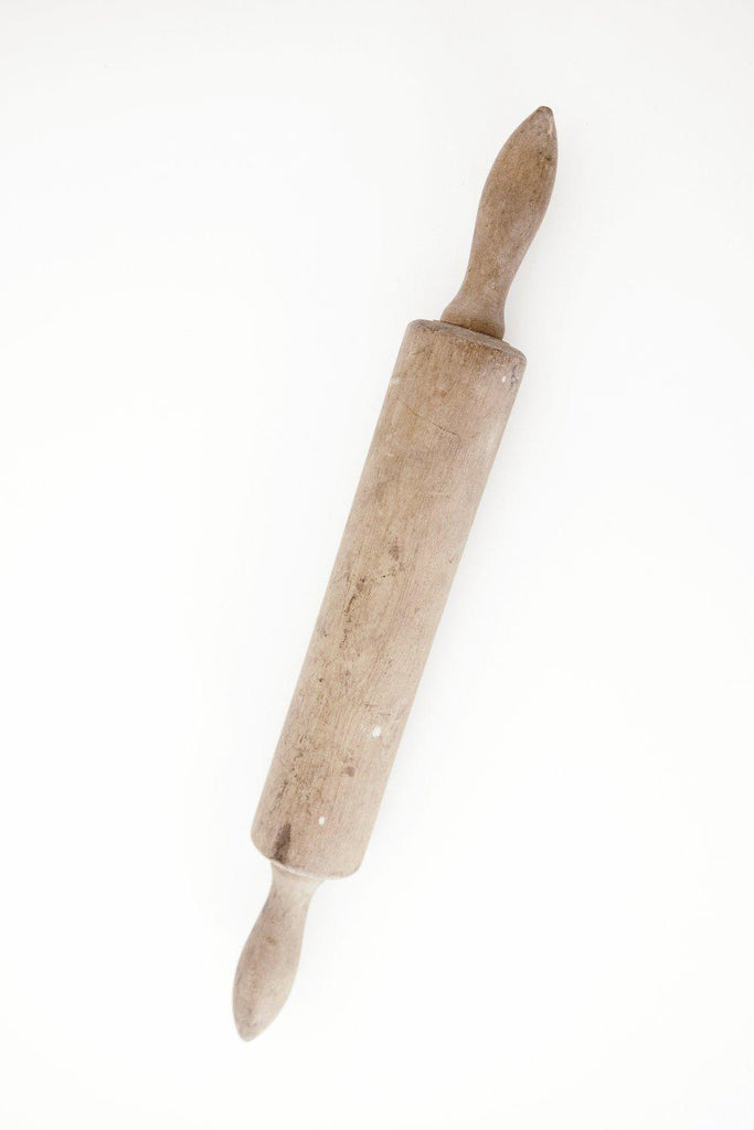 Vintage Wooden Tapered Handle Rolling Pin-Heirloomed